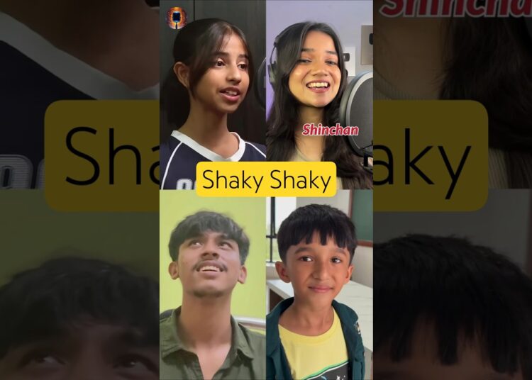 Shaky Shaky Singing Battle | Anukriti x Krish x Kishore x Rhythm as Shinchan x KD Viral Song