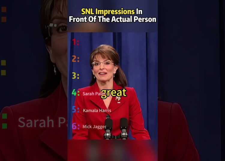 SNL Impressions In Front Of The Actual Person#celebrities#star  #funny #entertainment
