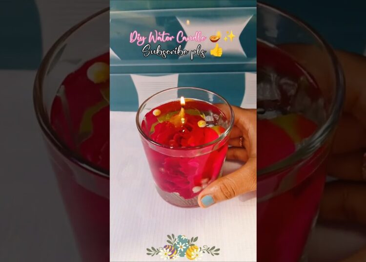 Diy Water Candle 🪔✨💖#diy #craft #creative #diwali #shortvideo #artist