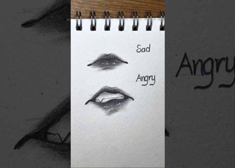 ✏️Drawing lips expressions✨️💓 #drawing #howtodraw #tutorial #art #shorts