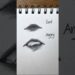 ✏️Drawing lips expressions✨️💓 #drawing #howtodraw #tutorial #art #shorts