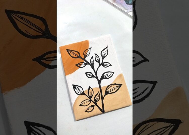Easy Boho Art Idea #ytshorts #bohoart #canvaspainting #artist