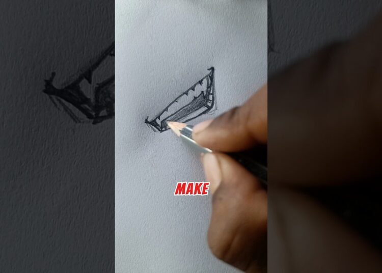 Drawing Anime Mouths Like Manga Artists 🎨 #art #shorts #foryou #tutorial #satisfying #howtodraw