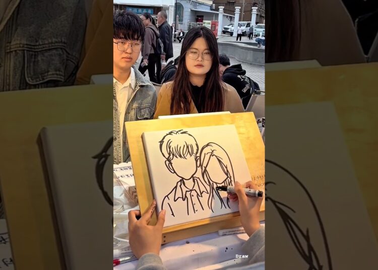 #art #artist #paint #draw #portrait #picture #couple #howtodraw #shorts
