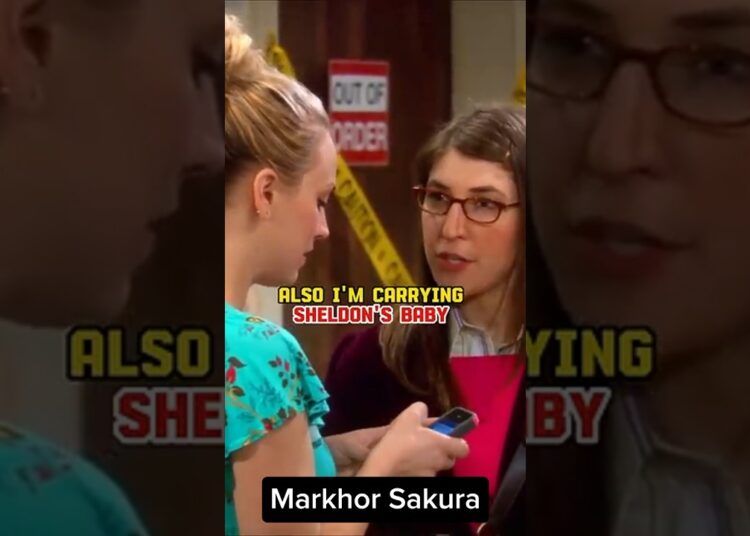 Amy is pregnant | Penny is a gossip machine | Leonard freaks out – Big Bang Theory #shorts