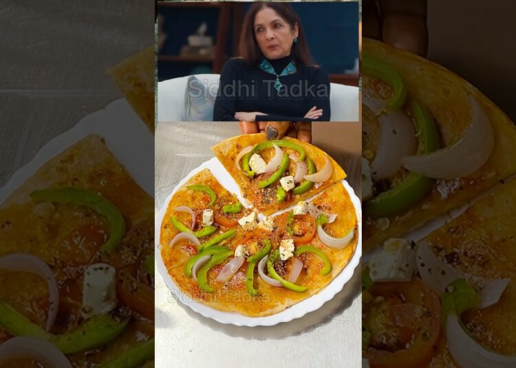 Neena Gupta viral rotiza recipe | Roti Pizza#food#shorts#youtube#celebrity#recipe #bollywood #viral