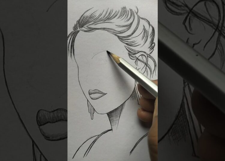 best tips to Draw perfect face 😉 #art #artist #drawing #cartoon #anime #satisfying #shorts