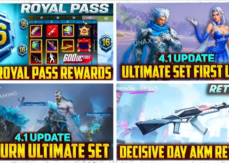 FINALLY 😍 A16 ROYAL PASS 1 TO 100 REWARDS REVEAL! | NEXT  ULTIMATE SET BGMI | 4.1 UPDATE BGMI