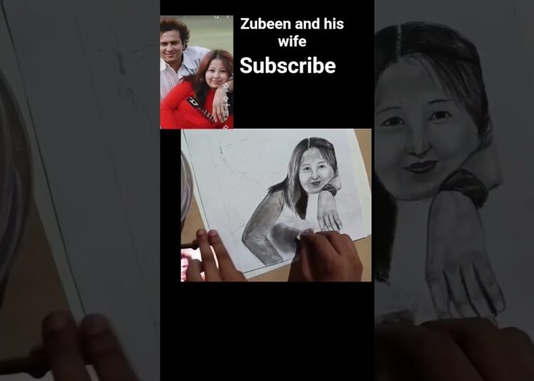 #irfan #artist #drawing #zubeen #daa #and #his #wife #subscribe #for #more