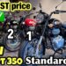 New Royal Enfield Bullet 350 Standard and Military Red or Black latest price #royalenfield