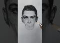 How to draw cristiano ronaldo ☠️  #art #artist #cartoon #drawing #satisfying #paint #shorts #ronaldo
