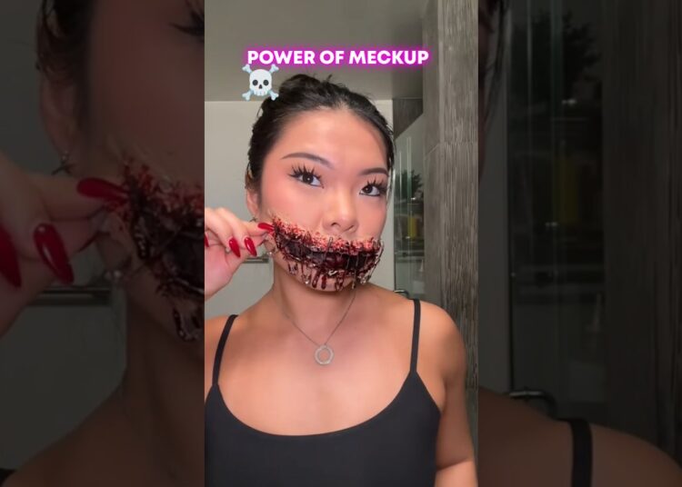 power of makeup artist ☠️💄💪#usa .part-189