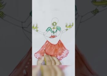 Beautiful girl painting drawing #diwali #HappyDiwali #Diwalidrawing #shorts #art #artwork #artist
