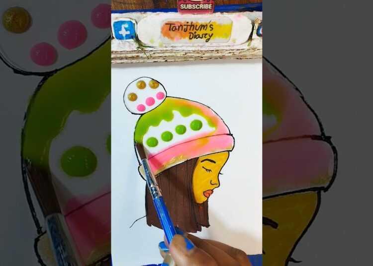 Pink Green Mix💚💗 #shorts #youtubeshorts #viral #art #artist #satisfying #artwork #drawing #ytshorts