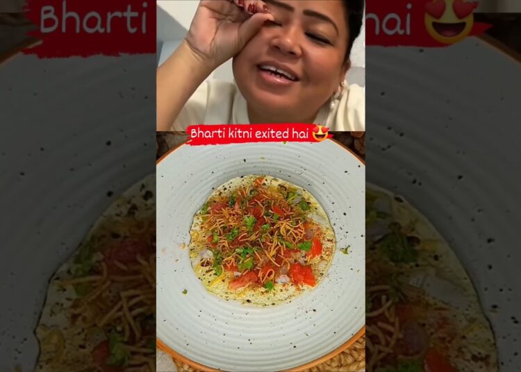 Bharti kitni exited hai 😍 #bhartisingh #golla #viralrecipe #celebrity #food #funny #shorts #ytshorts