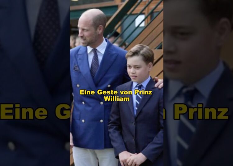 Eine Geste von Prinz William #royal #princewilliam #princegeorge #fyp