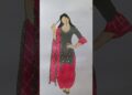 pink and gre Colour combination #shortvideo #art #drawing #trending #ytshorts #artist