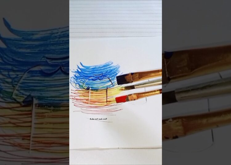 Satisfying 👚creative art 😀#art#satisfying#kuhuartandcraft#artist