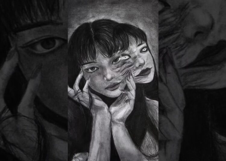 One face smiles. The other remembers.🙂🔪|Sanvi’s art corner ✨#subscribe #trending #art #viralshort