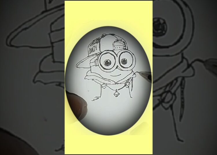 Minion,menggambar tatto temporer, #automobile #remix #music #phonk #drawing #art #musicproducer #edm