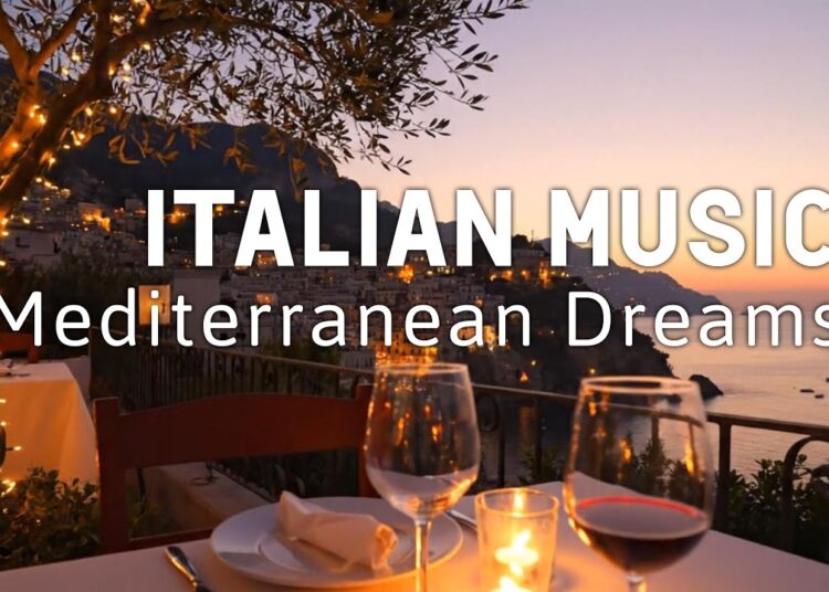 🎶 Italian Vibes & Mediterranean Music 🎶  2+ Hours Relaxing Italy Coast & Lake Como Ambience 4k