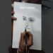 Beautiful features of woman #sketch #charcoal #drawing #art #shorts