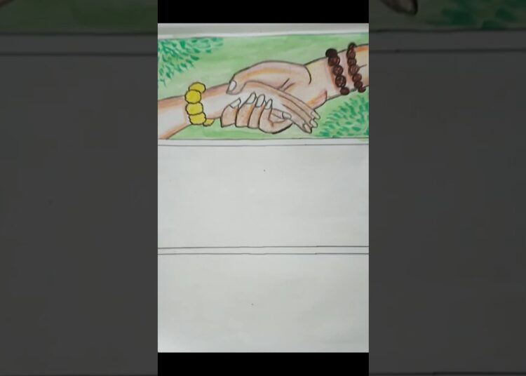 Let’s draw devine lovers together🤍|| Ram sita hand || #art  #shorts #viral #drawing