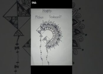 Mankar sankranti special Mandala art ||Kite mandala art  #mandala #art |Mandala art for beginners