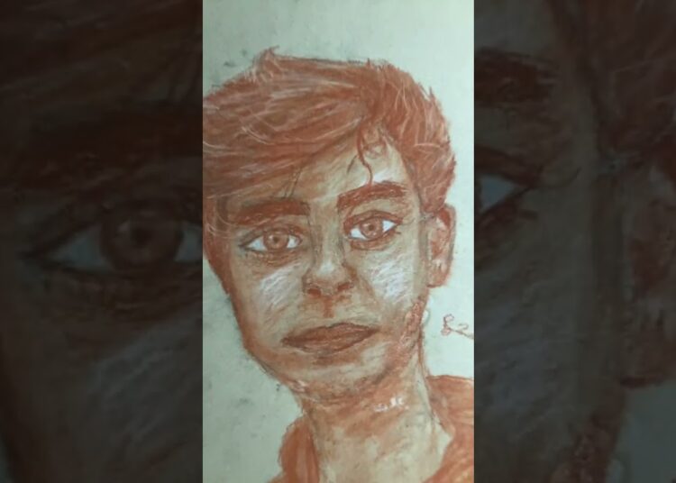 drawing a portrait #video #shorts #trending #art #drawing #charcoal #portrait #artist #realistic