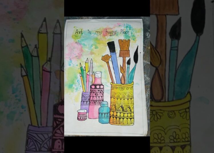 Painting lovers ||easy painting #art #painting #viral
