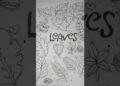 Leaves Doodle art || #art #viral #shorts
