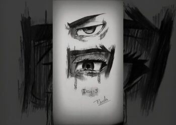 Day-3 drawing challenge 🔥@fine_tae.st95 #animeartist #animeeart #artist #youngartist #art