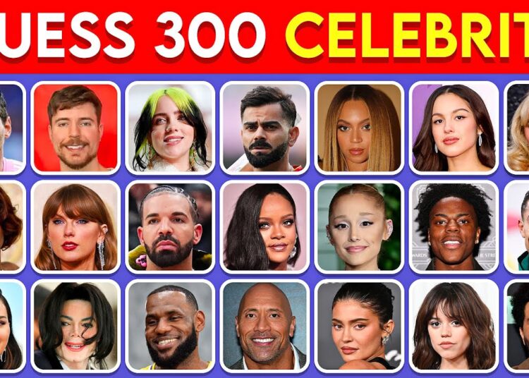 Guess the Celebrity in 3 Seconds | 300 Most Famous People