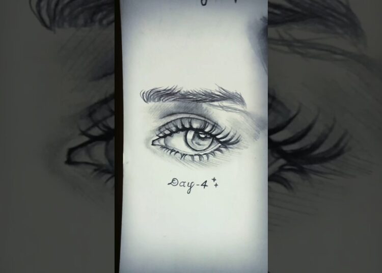 Day-4 🌟 drawing eyes @fine_tae.st95 #art #artist #drawing #animeartist