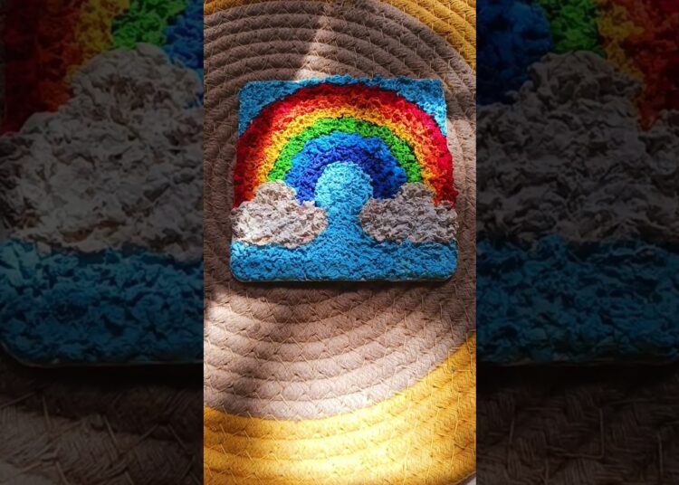 rainbow fridge magnet #saiyaara #art #ytshorts