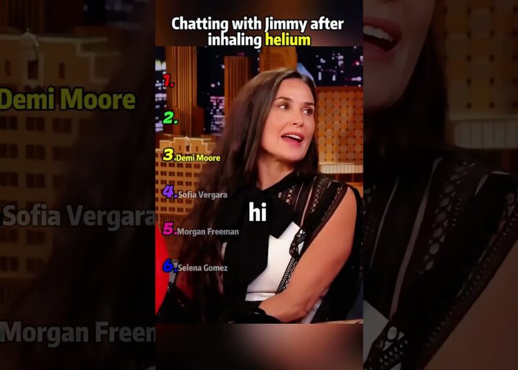 Chatting with Jimmy after inhaling helium#usa  #funny #hollywoodbuzz #celebrity