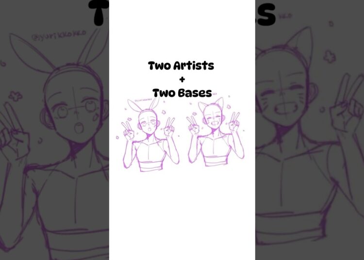 2 Bases + 2 Artist  #artists #shorts #collab