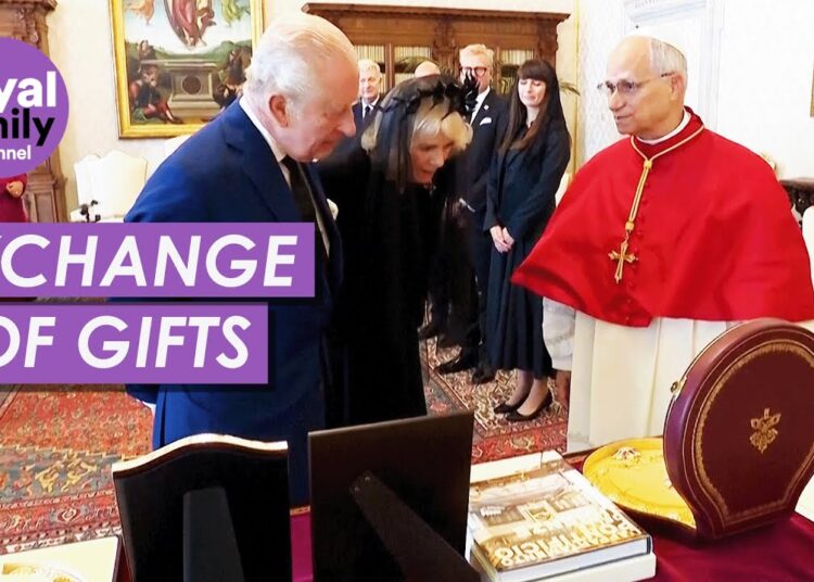 King Charles and Pope Leo XIV Exchange Gifts During Historic Vatican Visit
