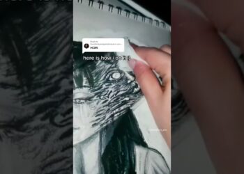How I made my most viral art video 🎯 #tutorial #creative #junjiitocollection #artist