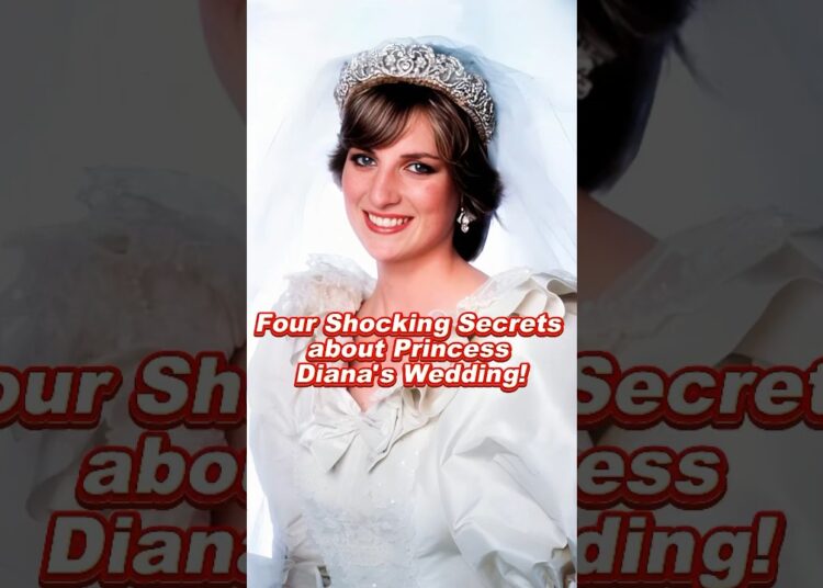 Four Shocking Secrets about Princess Diana’s Wedding! #diana #charles #royal #princess