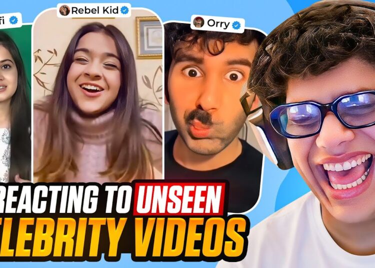COMEDIANS REACT TO UNSEEN CELEBRITY VIDEOS