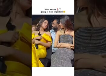gossip is more important than awards 😂 #ananyapandey #jayabachchan #kritisanon