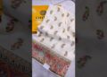 🤍 Royal Kashmiri Pashmina Work Dola Silk Saree | Pure Elegance in White | Chitra Apparels #shorts