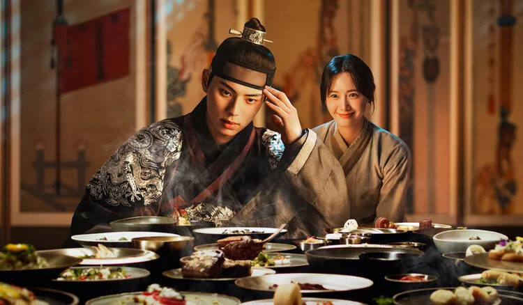King Yi Heon sits at a table with food in Bon Appetit, Your Majesty