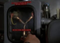 Doc points at the Flux Capacitor in Back to the Future