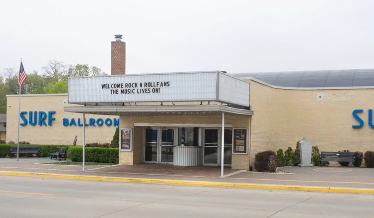 Exterior of the Surf Ballroom & Museum in Clear Lake, Iowa