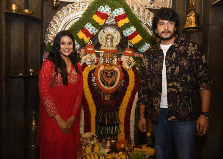 A star-studded muhurtha for Amrutha and Pramod’s next | Kannada Movie News