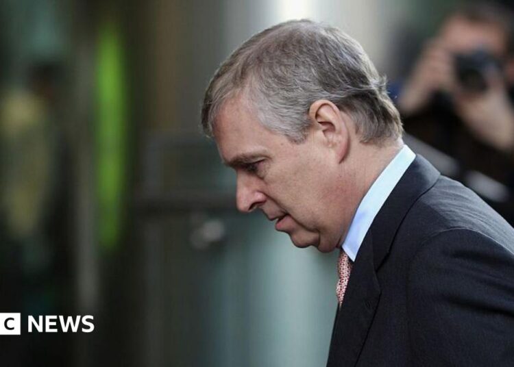 Prince Andrew The Duke of York arrives at the Headquarters of CrossRail in Canary Wharf on March 7, 2011