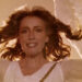 Emma Thompson as the Angel gritting her teeth in Angels in America