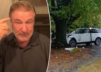 Alec Baldwin blames garbage truck the size of a 'whale' for crashing wife Hilaria’s car